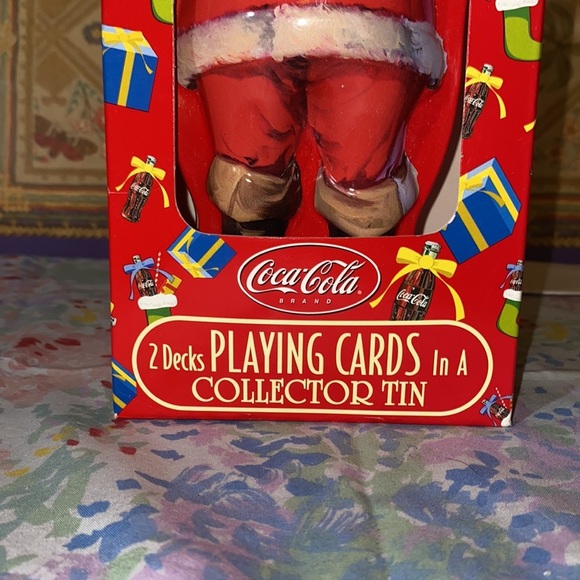 Coca Cola Santa Playing Cards Inside A Collector Tin - Picture 2 of 4